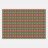 Feuille De Papier Cadeau Fair Isle Noël (Devant 3)