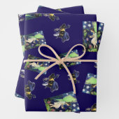 Feuille De Papier Cadeau Fairy Bee Kind Maureen Girard Wildflowers (En situation)
