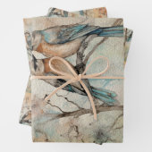 Feuille De Papier Cadeau Fairy Land Spring Forest Birds No1 (En situation)