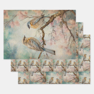Feuille De Papier Cadeau Fairy Land Spring Forest Birds No3