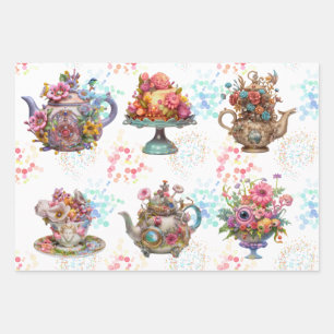 Feuille De Papier Cadeau Fairy Tea Party