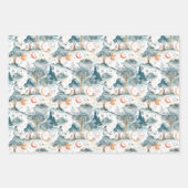 Feuille De Papier Cadeau Fairy Woodland White and Blue (Devant 3)