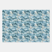 Feuille De Papier Cadeau Fairyland Castles Blue (Devant 3)