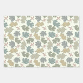 Feuille De Papier Cadeau Fall Pastel Foliage & Motif Citrouille (Devant)