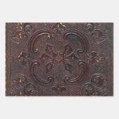 Feuille De Papier Cadeau Falln Ancient Leather Book (Devant 3)