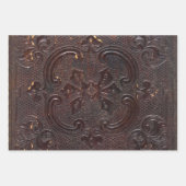 Feuille De Papier Cadeau Falln Ancient Leather Book (Devant)