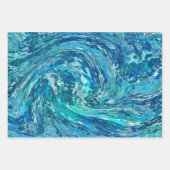 Feuille De Papier Cadeau Fantastique onde Abstraite (Devant 2)