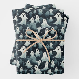 Feuille De Papier Cadeau Fantôme d'horreur éffrayant