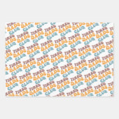 Feuille De Papier Cadeau Fatigué Dads Club Funny (Devant)