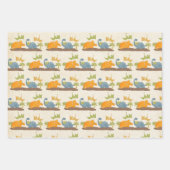 Feuille De Papier Cadeau Faune sauvage de Cute Dinosaure (Devant 2)