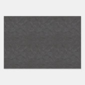Feuille De Papier Cadeau Faux Black Leather (Devant 2)