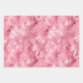 Feuille De Papier Cadeau Faux Faux Rose (Devant)