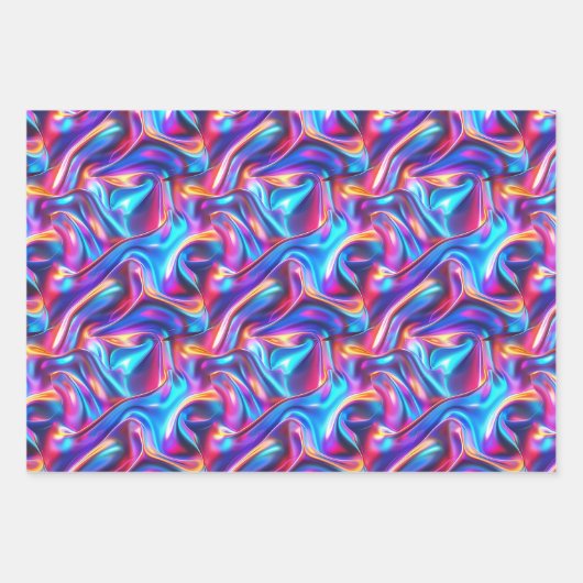 Feuille De Papier Cadeau Faux foil motif party (Devant 2)