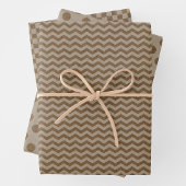 Feuille De Papier Cadeau Faux Kraft Paper w/ Dark Faux Kraft Paper Patterns