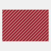 Feuille De Papier Cadeau Faux Kraft Paper With Plaid, Stripes & Polka Dots (Devant 2)