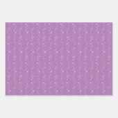 Feuille De Papier Cadeau faux motif pourpre (Devant 2)