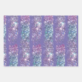 Feuille De Papier Cadeau faux motif pourpre (Devant)