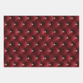 Feuille De Papier Cadeau Faux Velvet Floral Bourgogne (Devant)