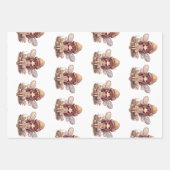 Feuille De Papier Cadeau Fée enchantée avec champignons Baby shower fille (Devant 2)