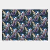 Feuille De Papier Cadeau Fées bleues | Fairytale Mystical Ethereal (Devant 2)