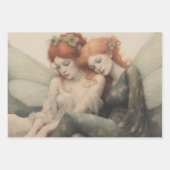 Feuille De Papier Cadeau Fées d'hiver magiques Élégance de Noël (Devant 2)