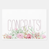 Feuille De Papier Cadeau Félicitations (Devant)