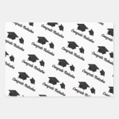 Feuille De Papier Cadeau Félicitations à la cérémonie de remise des diplôme (Devant 2)