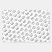 Feuille De Papier Cadeau Félicitations Personnalisées Retraite ! Blanc sur (Devant 2)