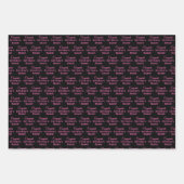 Feuille De Papier Cadeau Félicitations Personnalisées Retraite ! Rose chaud (Devant 3)