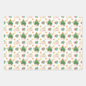 Feuille De Papier Cadeau Feline Fêtes Chat Thème Noël Fête (Devant)