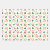 Feuille De Papier Cadeau Feline Fêtes Chat Thème Noël Fête (Devant 2)