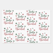 Feuille De Papier Cadeau Feliz Navidad (Devant)