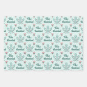 Feuille De Papier Cadeau Feliz Navidad Angel Cutout Pois (Devant 3)