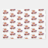 Feuille De Papier Cadeau Feliz Navidad Cactus Noël Mexique (Devant 2)