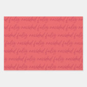 Feuille De Papier Cadeau Feliz Navidad Coquito Père Noël (Devant 3)