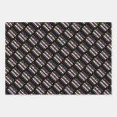 Feuille De Papier Cadeau Femme à la tête (Devant 3)