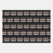 Feuille De Papier Cadeau Femme à la tête (Devant)