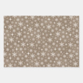 Feuille De Papier Cadeau Ferme Holly Berries Blanc Rustique Kraft (Devant 3)