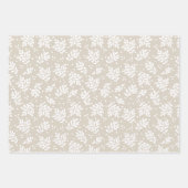 Feuille De Papier Cadeau Ferme moderne Beige Holiday Cadeau (Devant 2)