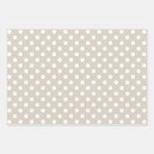 Feuille De Papier Cadeau Ferme moderne Beige Holiday Cadeau (Devant)