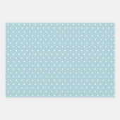 Feuille De Papier Cadeau Ferme moderne bleu clair (Devant 3)
