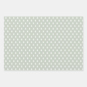 Feuille De Papier Cadeau Ferme moderne vacances pastel vert (Devant)