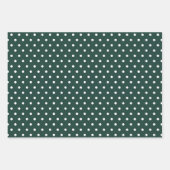 Feuille De Papier Cadeau Ferme moderne vacances vert foncé (Devant 3)