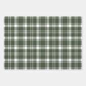 Feuille De Papier Cadeau Ferme Tartan Plaid vert et rouge (Devant)