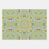 Feuille De Papier Cadeau Fermer Knit Thanksgiving Automne Cosy Fall Sage (Devant 2)