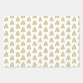 Feuille De Papier Cadeau Festif Arbre de Noël Aquarelle vacances (Devant 3)