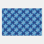 Feuille De Papier Cadeau Festif bleu vert et blanc moderne (Devant 2)