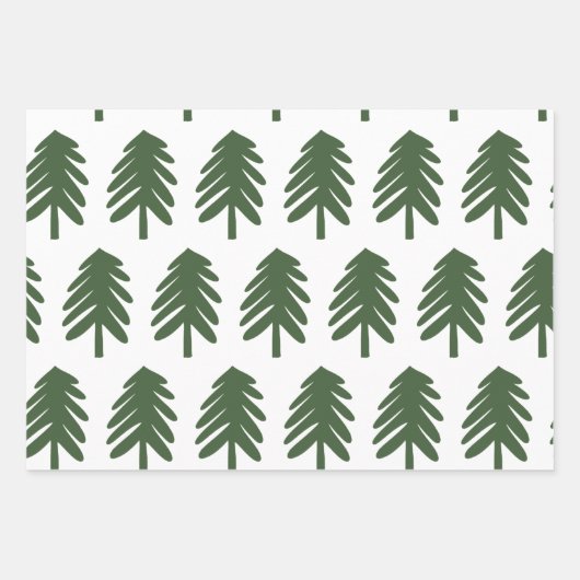 Feuille De Papier Cadeau Festif FELIZ NAVIDAD sapin de Noël (Devant 3)