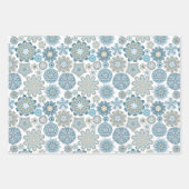 Feuille De Papier Cadeau Festif Floral Mandala Flakes Motif (Devant)