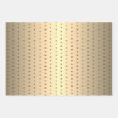 Feuille De Papier Cadeau Festif Golden Metallic Snowflake Noël (Devant 3)